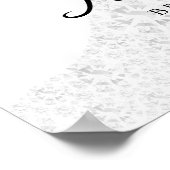 エレガントフローラブライダルシャワー歓迎 ポスター (角)