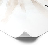 エレガントフローラブライダルシャワー歓迎 ポスター (角)