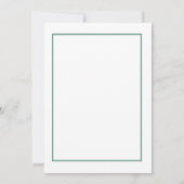 エレガントフローラブライダルシャワー発表カード 招待状 (裏面)