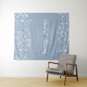 エレガントフローラブライダルシャワー背景 タペストリー (インサイチュ(横))