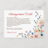 エレガントフローラブライダルシャワー エンクロージャーカード (正面)