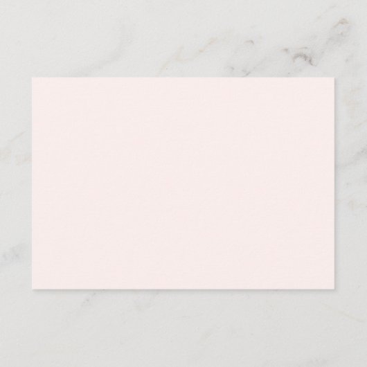 エレガントフローラブライダルシャワー エンクロージャーカード (裏面)