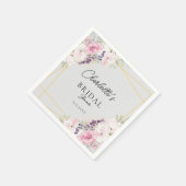エレガントフローラブライダルシャワー スタンダードカクテルナプキン (角)