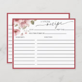 エレガントフローラブライダルシャワー | レシピカード (正面/裏面)