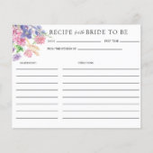 エレガントフローラブライダルシャワー | レシピカード (正面)