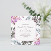 エレガントフローラブライダルシャワー 招待状 (スタンド正面)
