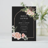 エレガントフローラブライダルシャワー 招待状 (スタンド正面)