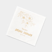 エレガントフローラブライダルシャワー 箔ナプキン (左)