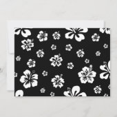 エレガントフローラブラック&ホワイト招待状 招待状 (裏面)