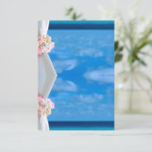 エレガントフローラブルー海ビーチ結婚式座席表 (スタンド正面)