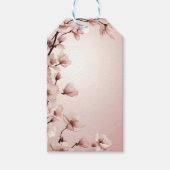 エレガントフローラブロッサム結婚式招待状デザイン ギフトタグ (正面)