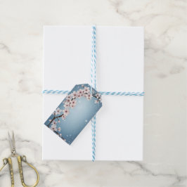 エレガントフローラブロッサム結婚式招待状デザイン ギフトタグ