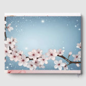 エレガントフローラブロッサム結婚式招待状デザイン ゲストブック (裏面)