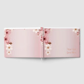 エレガントフローラブロッサム結婚式招待状デザイン ゲストブック (全面)