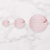 エレガントフローラブロッサム結婚式招待状デザイン コンフェッティ (正面)