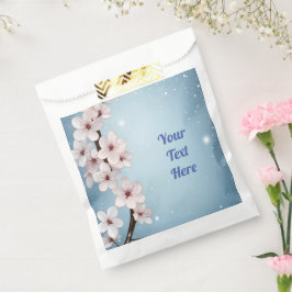 エレガントフローラブロッサム結婚式招待状デザイン フェイバーバッグ