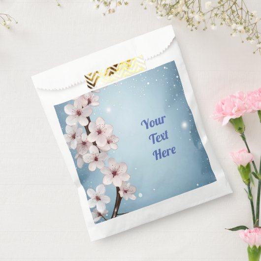 エレガントフローラブロッサム結婚式招待状デザイン フェイバーバッグ (封をした状態)