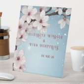 エレガントフローラブロッサム結婚式招待状デザイン 台座サイン (インサイチュ)