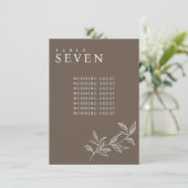 エレガントフローラブ結婚ラウンの座席表 招待状 (スタンド正面)