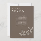 エレガントフローラブ結婚ラウンの座席表 招待状 (正面)