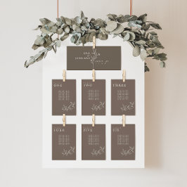 エレガントフローラブ結婚ラウンの座席表 招待状