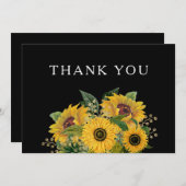 エレガントフローラブ結婚ラック サンキューカード (正面/裏面)