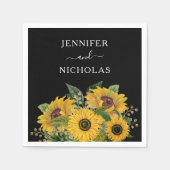 エレガントフローラブ結婚ラック スタンダードカクテルナプキン (正面)