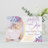 エレガントフローラプリンセス誕生日 招待状 (スタンド正面)