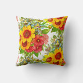 エレガントフローラプリント クッション (裏面)