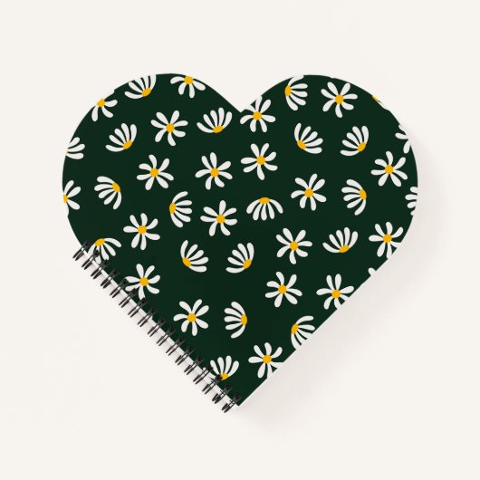 エレガントフローラプリント | ボタニカルウォールアート | 自然 ノートブック (正面)