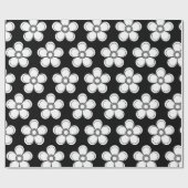 エレガントフローラプリント | 植物性デザイン ラッピングペーパー (フラット)