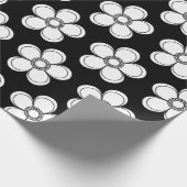 エレガントフローラプリント | 植物性デザイン ラッピングペーパー (角)