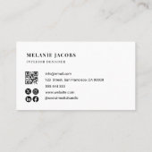 エレガントフローラプロフェッショナル内装 名刺 (裏面)