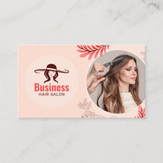 エレガントフローラヘアサロン美容師メイクアップアート ロイヤリティカード (正面)