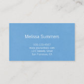 エレガントフローラホワイトデイジー 名刺 (裏面)