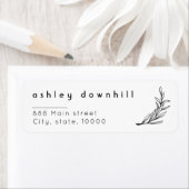 エレガントフローラホワイトリターンのadressラベル ラベル (インサイチュ)