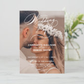 エレガントフローラボホ結婚の写真 招待状 (スタンド正面)