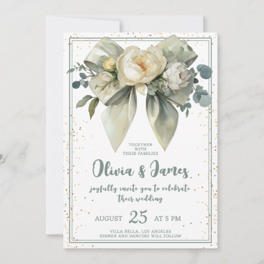 エレガントフローラボ結婚ウ 招待状 (正面)