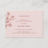 エレガントフローラボ結婚ホのパーティー エンクロージャーカード (正面)