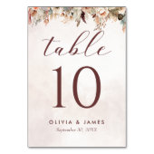 エレガントフローラボ結婚ホ テーブルナンバー (裏面)