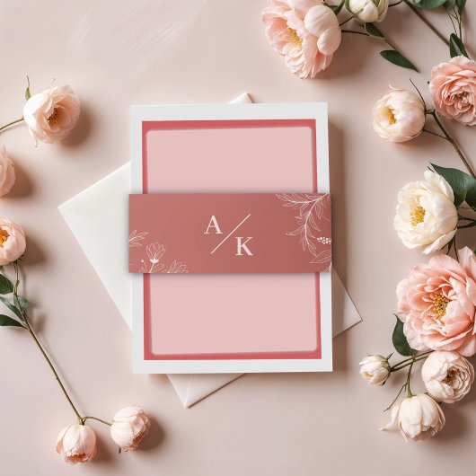 エレガントフローラボ結婚ホ 招待状ベリーバンド