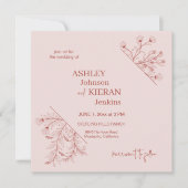 エレガントフローラボ結婚ホ 招待状 (正面)