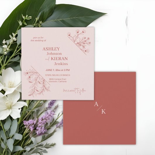 エレガントフローラボ結婚ホ 招待状