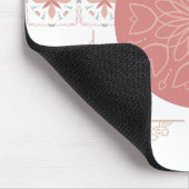 エレガントフローラマンダラマウスパッド – ソフトピンクトーン マウスパッド (コーナー)