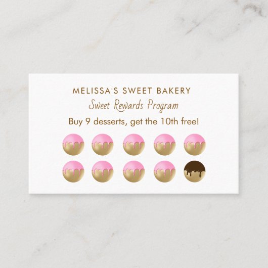 エレガントフローラミキサースタンドベーカリーロイヤリティカード ロイヤリティカード (正面)