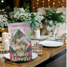 エレガントフローラミニマカスタムリスト写真結婚の 台座サイン