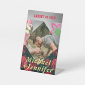 エレガントフローラミニマカスタムリスト写真結婚の 台座サイン (正面)