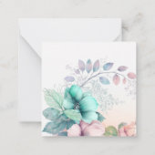 エレガントフローラメモカード ノートカード (裏面)