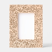 エレガントフローラモダンエッチング写真枠 レーザー彫刻フレーム (正面)