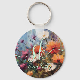 エレガントフローラモダンテーマ キーホルダー